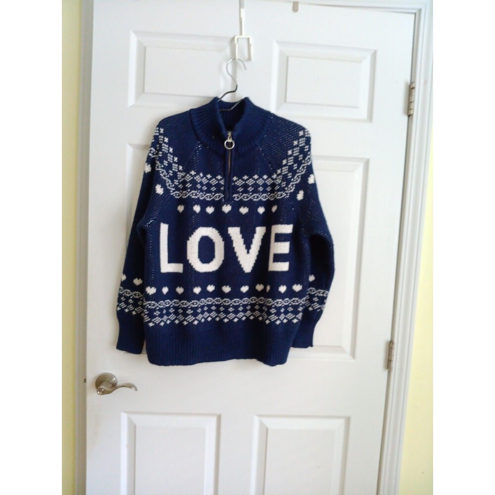 Aerie Women's Navy and Blue Jumper Medium